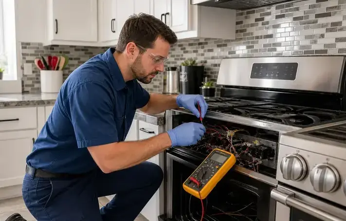 Appliance repair technician at work in Minneapolis, MN